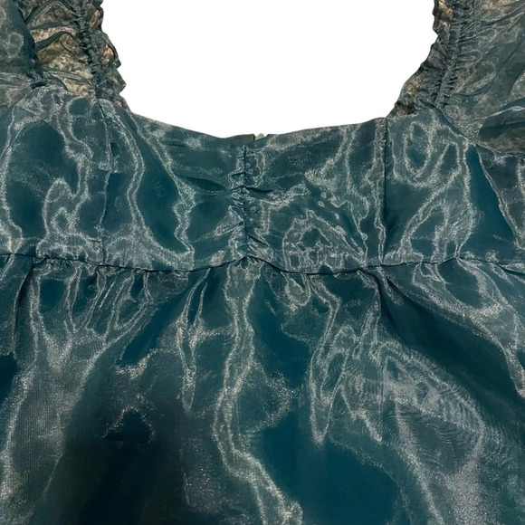 NWT Altar’d State Lunette Mini Dress | Hunter Green | New | Party | Size XS - Picture 3 of 4